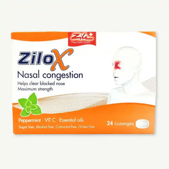 compare product Zilox Nasal Congestion Lozenges 24 Pieces