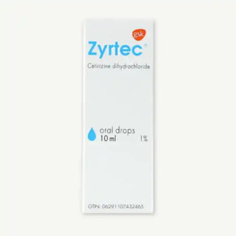 compare product Zyrtec Drops 10 ml